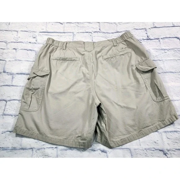Columbia MENS SIZE 42 Tan Cargo Shorts XM4071 Dad 8" Inseam Hiking Outdoor - Picture 11 of 14